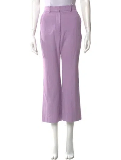 Pre-owned Sportmax Wide Leg Pants In Purple