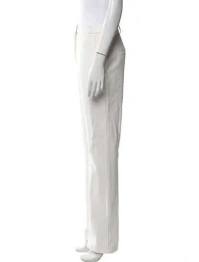 Pre-owned Sportmax Wide Leg Pants In White
