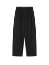 Sportmax Wide-leg Trousers Double Waistband In Black