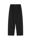 Sportmax Wide-leg Trousers Double Waistband In Black