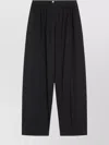 Sportmax Wide-leg Trousers Double Waistband In Brown