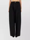 Sportmax Wide Leg Trousers Elastic Waistband In Black