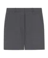 Sportmax Wide-leg Wool Shorts In Black