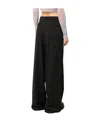 Sportmax Wide-legged Casual Pants In Black