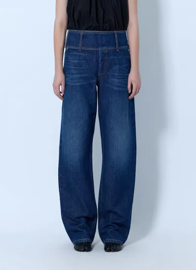 Sportmax Wide-leg Denim Jeans In Blue