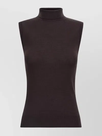 SPORTMAX 'WOLF SLEEVELESS HIGH NECK KNITWEAR'