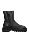 Sportmax Woman Ankle Boots Black Size 11 Leather In Black