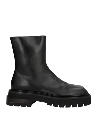 Sportmax Woman Ankle Boots Black Size 11 Leather