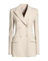 Sportmax Double-breasted Blazer In Neutral