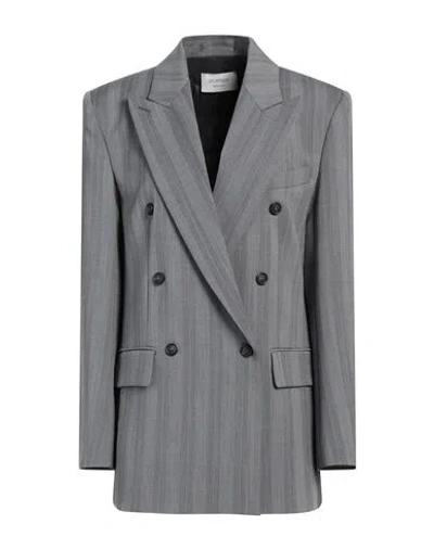 SPORTMAX SPORTMAX WOMAN BLAZER BLACK SIZE 8 VIRGIN WOOL, POLYESTER, ELASTANE