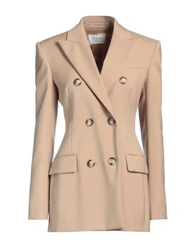 Sportmax Beige Flared Double-breasted Blazer