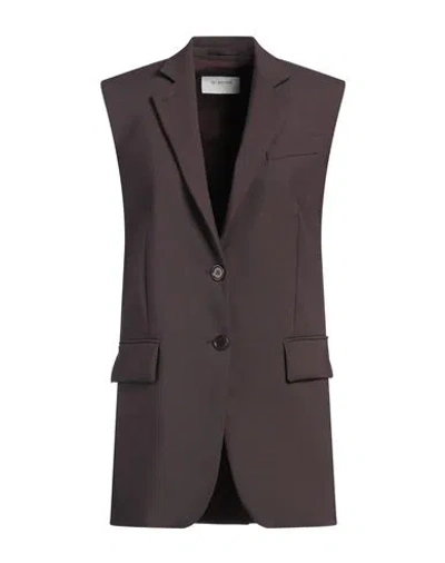 Sportmax Woman Blazer Dark Brown Size 8 Virgin Wool