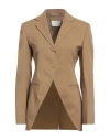 Sportmax Woman Blazer Khaki Size 10 Viscose, Elastane, Polyester In Beige