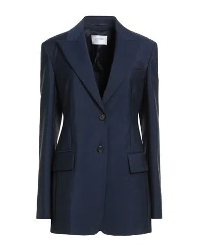 Sportmax Woman Blazer Navy Size 8 Virgin Wool, Mohair Wool, Polyester
