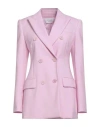 Sportmax Woman Blazer Pink Size 6 Virgin Wool In Multi