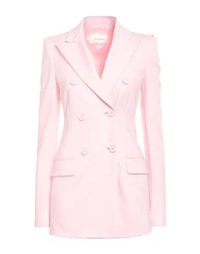 Sportmax Peak-lapels Double-breasted Blazer In Pink