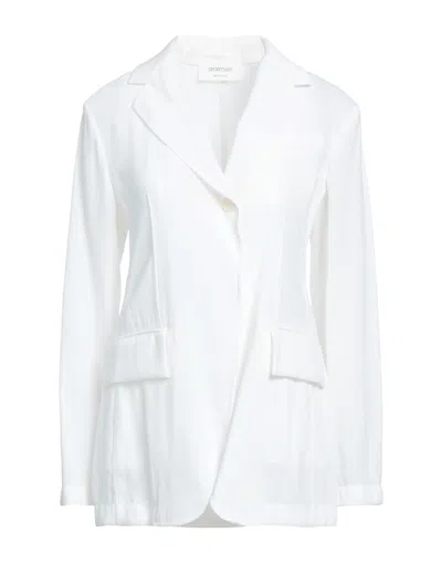 Sportmax Suit Jackets In White