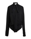 Sportmax Silk Body Shirt In Black