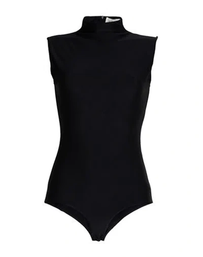 Sportmax Woman Bodysuit Black Size M Polyamide, Elastane