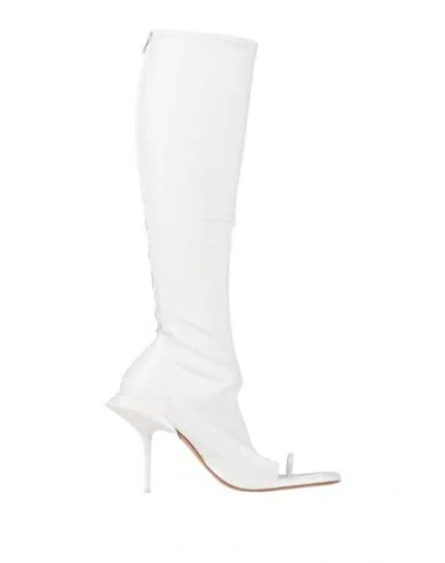 Sportmax Woman Boot White Size 11 Leather
