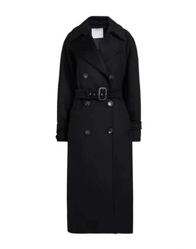 Sportmax Woman Coat Black Size 6 Virgin Wool