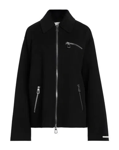 Sportmax Woman Coat Black Size 8 Virgin Wool