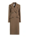 Sportmax Adua Long Coat In Beige