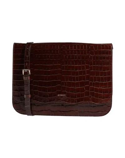 Sportmax Woman Cross-body Bag Chocolate Brown Size - Leather
