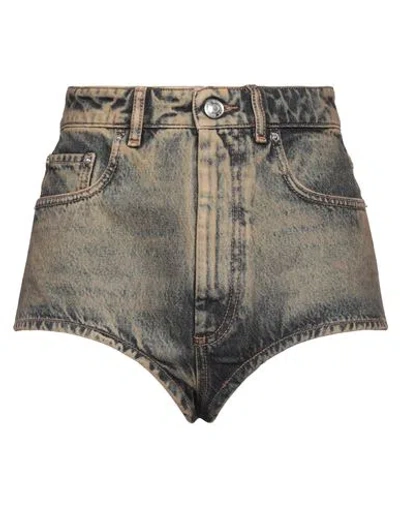 Sportmax Woman Denim Shorts Blue Size 28 Cotton