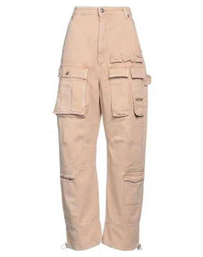 Sportmax Woman Jeans Beige Size 26 Cotton