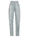 Sportmax Diego Snake Print Trousers With Double-breasted Blazer In Blue
