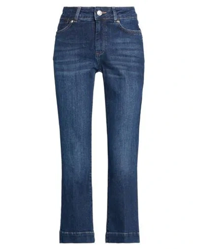 Sportmax Woman Jeans Blue Size 30 Cotton, Elastane