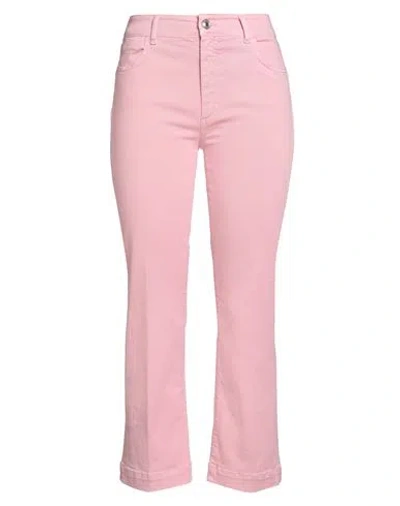 Sportmax Woman Jeans Pink Size 30 Cotton, Elastomultiester, Elastane