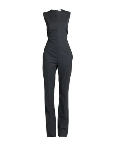 Sportmax Woman Jumpsuit Lead Size 6 Virgin Wool In Black