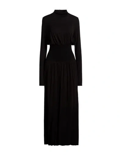 Sportmax Woman Maxi Dress Black Size L Viscose, Elastane, Polyamide