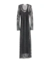 Sportmax Woman Maxi Dress Black Size S Polyester, Elastane In Black