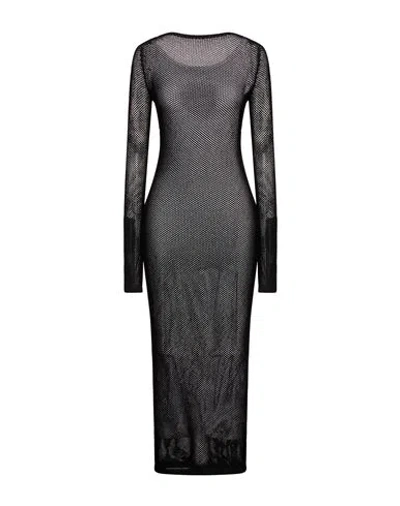 Sportmax Woman Maxi Dress Black Size M Viscose, Polyamide
