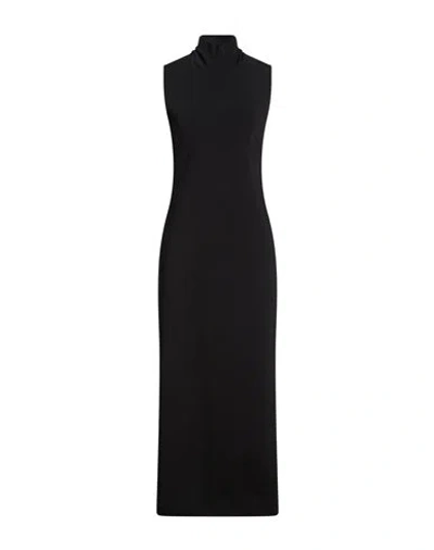 Sportmax Woman Maxi Dress Black Size S Viscose, Polyamide, Polyester, Elastane