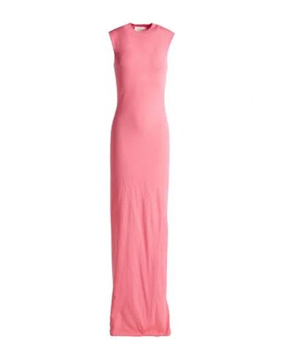 Sportmax Woman Maxi Dress Fuchsia Size M Viscose, Polyester In Pink