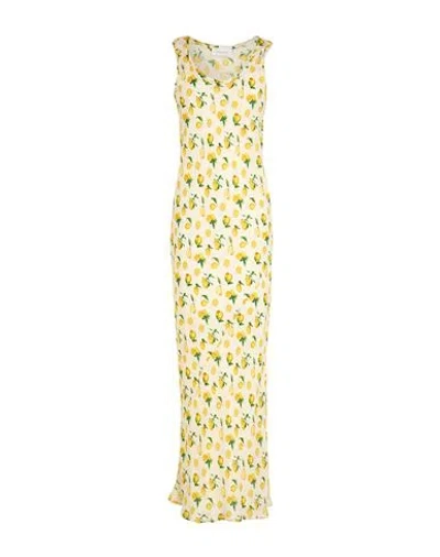 SPORTMAX SPORTMAX WOMAN MAXI DRESS IVORY SIZE 8 SILK