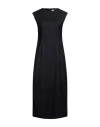 Sportmax Woman Maxi Dress Midnight Blue Size 8 Viscose, Virgin Wool, Polyamide, Elastane In Blue