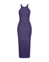 Sportmax Woman Midi Dress Purple Size S Viscose, Metallic Fiber, Polyamide In Purple