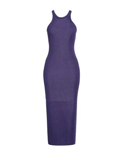 Sportmax Woman Midi Dress Purple Size S Viscose, Metallic Fiber, Polyamide