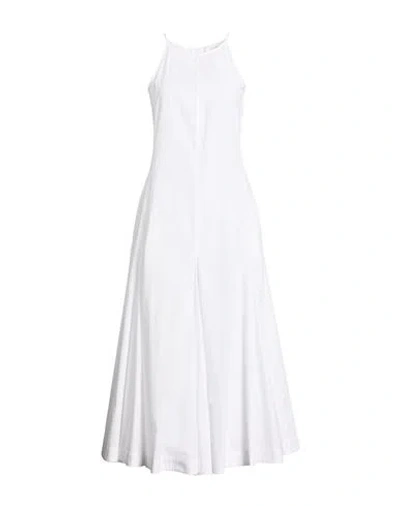 Sportmax Woman Maxi Dress White Size 10 Cotton