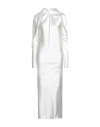 Sportmax Woman Maxi Dress White Size 4 Acetate, Polyamide, Elastane In White