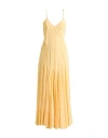Sportmax V-neck Spaghetti-strap Dress In Yellow
