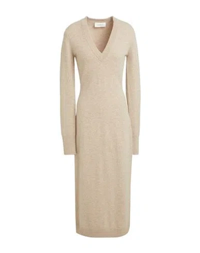 Sportmax Woman Midi Dress Beige Size M Wool, Cashmere, Polyamide, Elastane