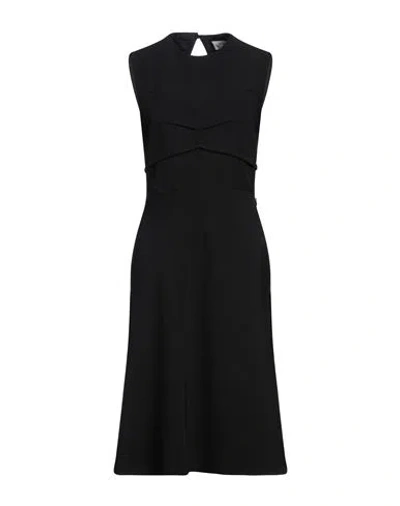 Sportmax Woman Midi Dress Black Size 10 Polyester, Elastane