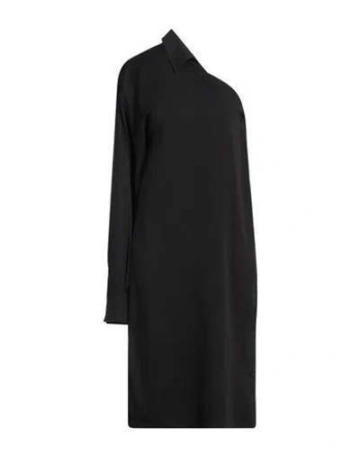 Sportmax Woman Midi Dress Black Size 6 Silk, Elastane