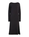 Sportmax Woman Midi Dress Charcoal Size L Modal, Elastane, Polyamide In Grey